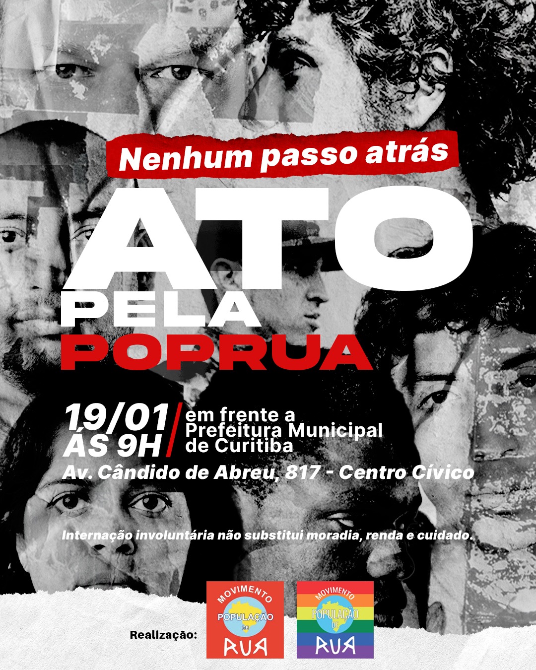 Ato Pela Pop Rua: Contra Internação Involuntária